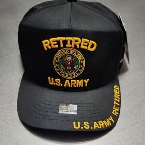JM Warriors U.S. Army Retired Cap, Official Licensed Product